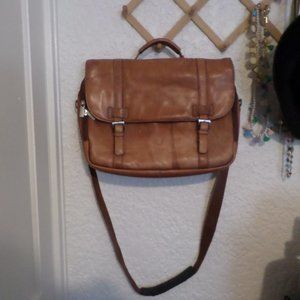 Andrew Marc Vintage Leather Attache Briefcase Computer Case